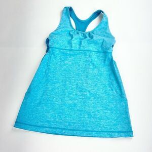 Lululemon turbo athletic bra tank blue size 8